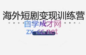 昕月老师·海外短剧变现训练营-淘米帮