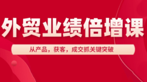 大章老师·外贸业绩倍增课-淘米帮