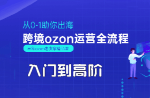悟空跨境·OZON入门到高阶全流程-淘米帮