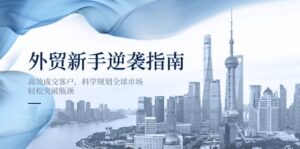 外贸新手逆袭指南：高效成交客户，科学规划全球市场，轻松突破瓶颈-淘米帮