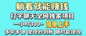 打字聊天项目 打字聊天就有米  一天100-1000左右-淘米帮