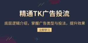 精通TK广告投流：底层逻辑介绍，掌握广告类型与投法，提升效果-淘米帮
