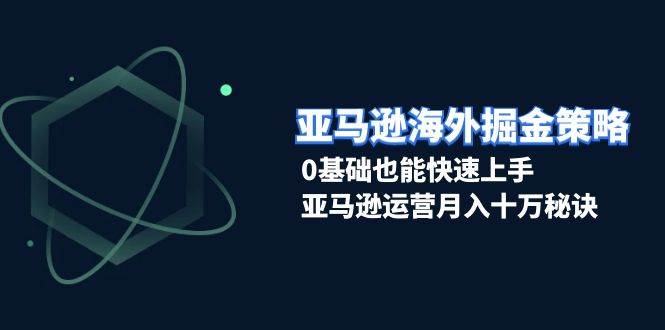 亚马逊海外掘金策略，0基础也能快速上手，亚马逊运营月入十万秘诀-淘米帮