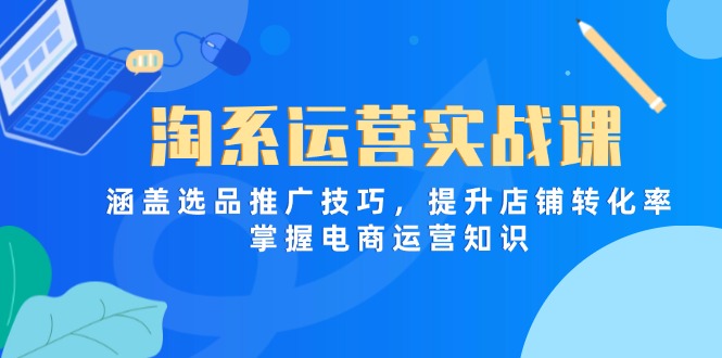 淘系运营实战课，涵盖选品推广技巧，提升店铺转化率，掌握电商运营知识-淘米帮