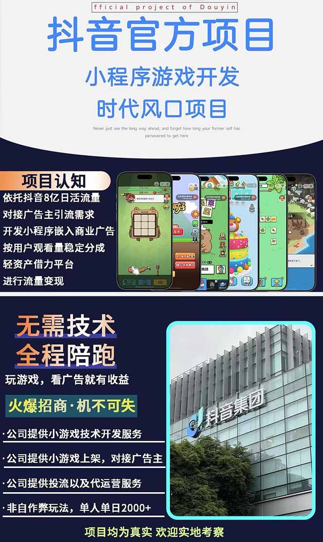 图片[1]-2025最热抖音官方项目 Ai时代风口项目小程序游戏开发 实测单个游戏日收…-淘米帮