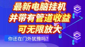 最新电脑挂机单机每天收益300+ 并带有团队管道收益 可无限放大-淘米帮