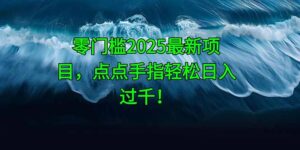 零门槛2025最新项目,点点手指轻松日入过千!-淘米帮