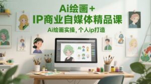 Ai绘画+IP商业自媒体精品课,Ai绘画实操,个人ip打造-淘米帮