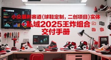 小众暴利赛道(球鞋定制，二创项目)实体+私域2025王炸组合  交付手册-淘米帮
