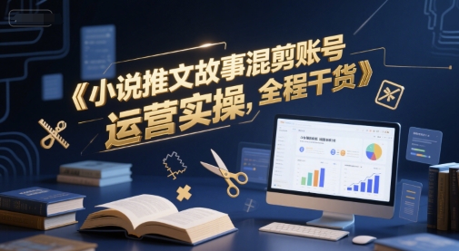 小说推文故事混剪账号运营实操，全程干货-淘米帮