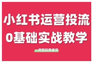 小红书运营投流,小红书广告投放从0到1的实战课,学完即可开始投放(更新)-淘米帮