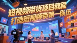 短视频带货项目教程，打造短视频带货第一队伍-淘米帮