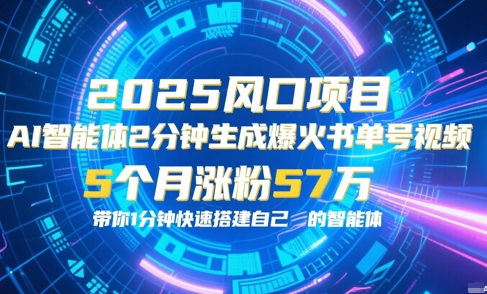 AI智能体2分钟一键生成爆火书单号原创视频，5个月涨粉57w，带你零代码1分钟搭建智能体-淘米帮