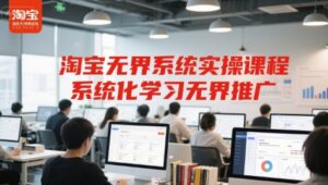 淘宝无界系统实操课程,系统化学习无界推广-淘米帮