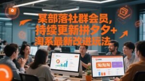 某部落社群会员，持续更新拼夕夕+淘系最新改进玩法-淘米帮