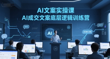 AI文案实操课，AI成交文案底层逻辑训练营-淘米帮
