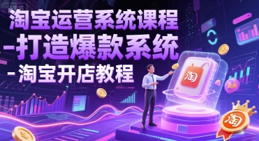 淘宝运营系统课程-打造爆款系统-淘宝开店教程-淘米帮