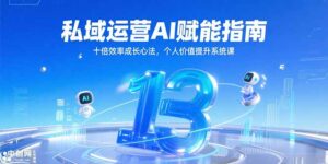 私域运营AI赋能指南,十倍效率成长心法,个人价值提升系统课-淘米帮