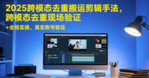 2025跨模态去重搬运剪辑手法，跨模态去重现场验证 +全程实操，真实账号验证-淘米帮