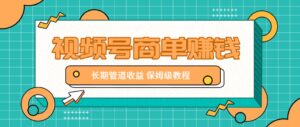 微信视频号商单赚钱项目,发一条短视频赚了9000,长期管道收益,保姆级教程!-淘米帮