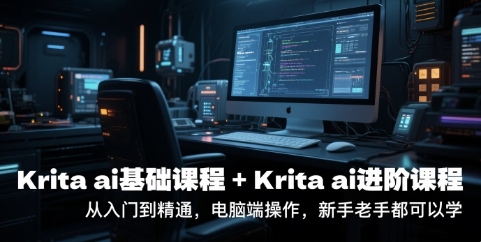 krita ai基础课程+Krita ai进阶课程，从入门到精通，电脑端操作，新手老手都可以学-淘米帮