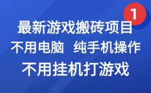 最新游戏搬砖项目，纯手机操作，不用电脑挂机打游戏，网创副业项目搞钱…-淘米帮
