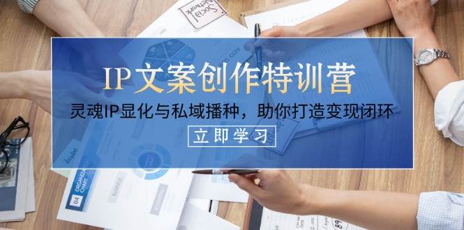 IP文案创作特训营，灵魂IP显化与私域播种，助你打造变现闭环(14节课)-淘米帮