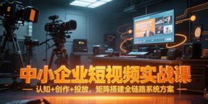 中小企业短视频实战课,认知+创作+投放,矩阵搭建全链路系统方案-淘米帮