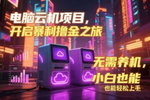 电脑云机项目 暴力撸金玩法，不需要养机 配置没有要求 单机100个窗口一…-淘米帮