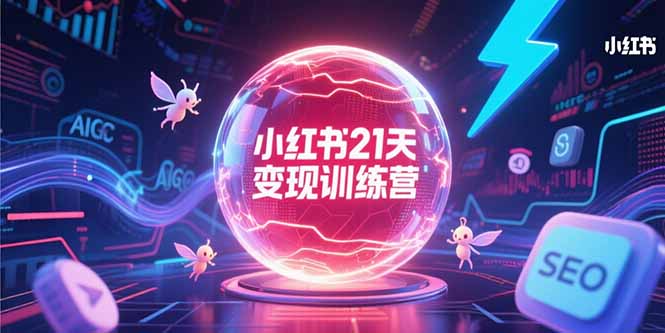 小红书21天变现训练营，AIGC工具高效应用，SEO优化核心技巧-淘米帮