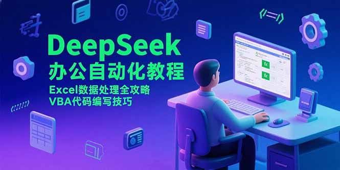 DeepSeek办公自动化教程，Excel数据处理全攻略，VBA代码编写技巧-淘米帮