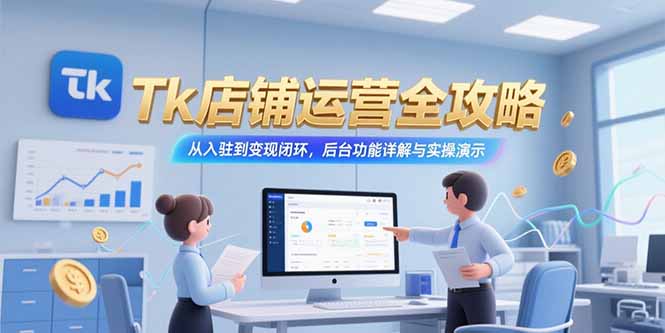 Tk店铺运营全攻略，从入驻到变现闭环，后台功能详解与实操演示-淘米帮