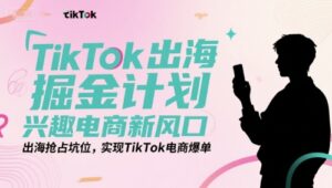 TikTok出海掘金计划，兴趣电商新风口，出海抢占坑位，实现TikTok电商爆单-淘米帮