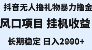 最新风口抖音无人暴力撸金技术,不违规不封号,一个小时收益2k+,小白当天拿结果【揭秘】-淘米帮