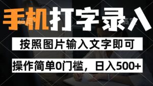 纯手机打字录入项目，按照图片的字输入即可 ，操作简单零门槛24小时都可以做-淘米帮