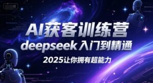 AI获客训练营，deepseek入门到精通，2025让你拥有超能力-淘米帮