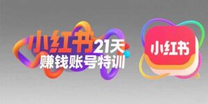 小红书21天赚钱账号特训：黄金定位技巧，高转粉文案创作，科学引流策略-淘米帮
