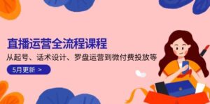 直播运营全流程课程-5月更新：从起号、话术设计、罗盘运营到微付费投放等-淘米帮