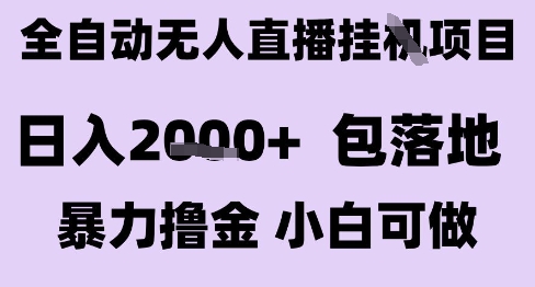 最新全自动抖音无人直播挂G项目，日入2k+ 包落地暴力撸金，小白可做【揭秘】-淘米帮