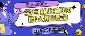 全自动挂机项目日入2000+长期稳定收益-淘米帮