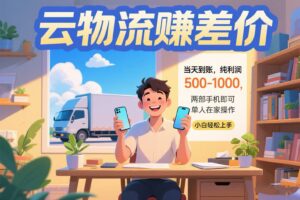 云物流赚差价 当天到账纯利润500-1000 两部手机即可 可单人在家操作 小…-淘米帮