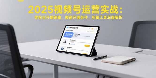 2025视频号运营实战：零粉丝开播策略，橱窗开通条件，剪辑工具深度解析-淘米帮