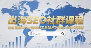出海SEO社群课程,包含谷歌SEO+出海AI工具站从0开始+年中分享等-淘米帮