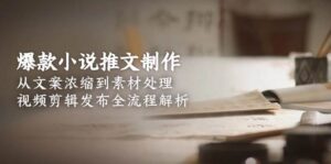 爆款小说推文制作,从文案浓缩到素材处理,视频剪辑发布全流程解析-淘米帮