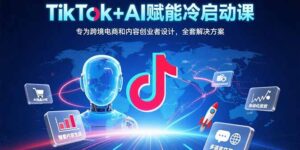 TikTok+AI赋能冷启动课:专为跨境电商和内容创业者设计,全套解决方案-淘米帮