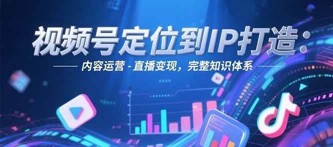 视频号定位到IP打造：账号搭建-内容运营-直播变现，完整知识体系-淘米帮