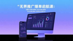 无界推广爆单启航课:流量分发算法解密 后台功能全解析 投放前必知避坑点-淘米帮