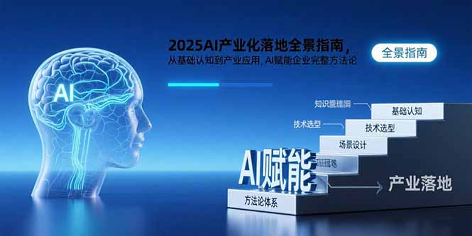2025AI产业化落地全景指南，从基础认知到产业应用，AI赋能企业完整方法论-淘米帮