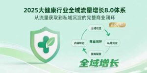 2025大健康行业全域流量增长8.0体系,从流量获取到私域沉淀的完整商业闭环-淘米帮