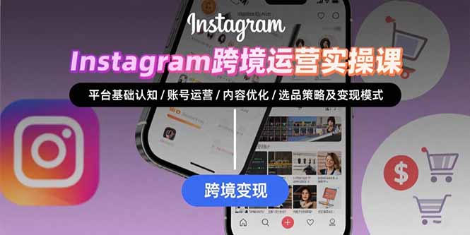 Instagram跨境运营实战：平台认知/账号运营/内容优化/选品策略及变现模式-淘米帮